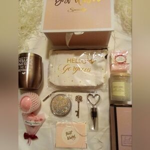 Specially - Box Of Best Wishes Set Includes Rose Steel Mug, Travel Bag Candle...